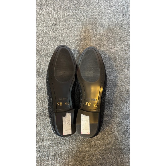 Steve Madden Mens Black Rhinestone Loafers Dress Shoes SZ 9.5 main image 4